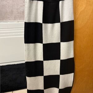 Checkered Black and White Skirt